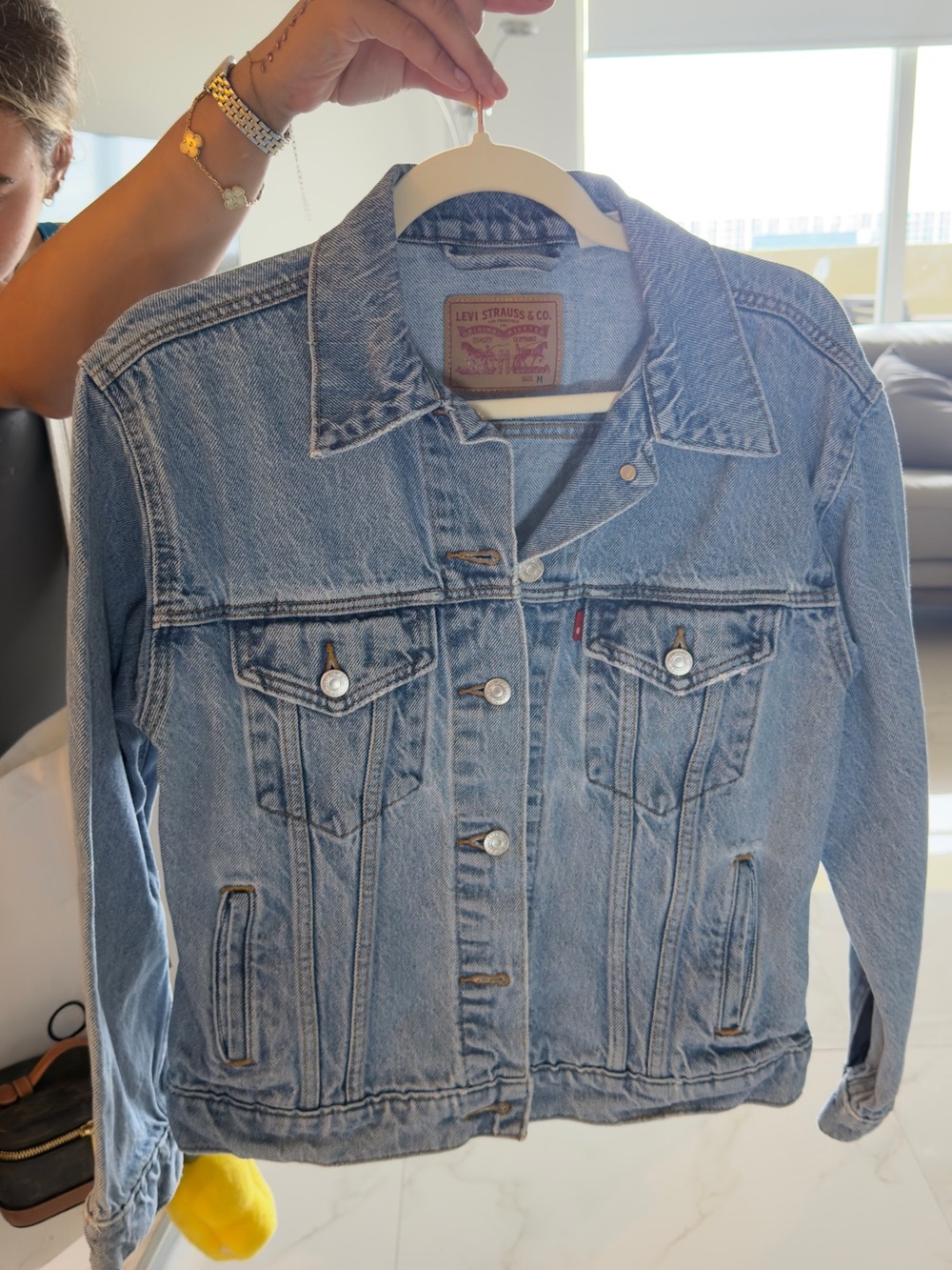 Levi's Light Wash Blue Denim Trucker Jacket